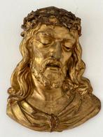 sculptuur, Busto di Cristo - Ecce Homo - 42 cm - Hout, Antiek en Kunst