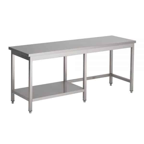 RVS Werktafel met half bodemschap 800 diep, Zakelijke goederen, Horeca | Keukenapparatuur, Nieuw zonder verpakking, Ophalen of Verzenden