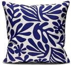 Blue leaf DD design | kussenhoes, Verzenden, Nieuw