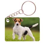 Sleutelhanger 6x4cm - Jack Russel Terrier Hond Staand NIEUW, Ophalen of Verzenden, Nieuw