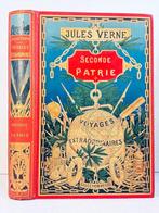 Jules Verne / G. Roux - Seconde Patrie [ Cartonnage au globe, Antiek en Kunst, Antiek | Boeken en Bijbels