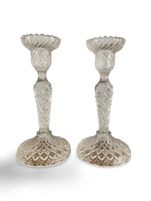 Taperstick (kleine blaker met een dunne pijp) (2) - Glas -, Antiek en Kunst, Curiosa en Brocante