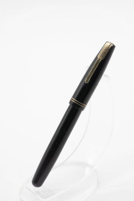 Waterman - IDEAL Commando Black 14k gold Nib .585 - Vulpen, Verzamelen, Pennenverzamelingen
