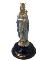 Beeld - Maria beeld in stolp - 45 cm - Antiek - Glas, Hout,