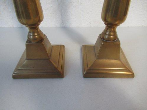Kandelaar 2 Vlaamse bronzen kandelaars (2) - Brons, Antiek en Kunst, Antiek | Overige Antiek
