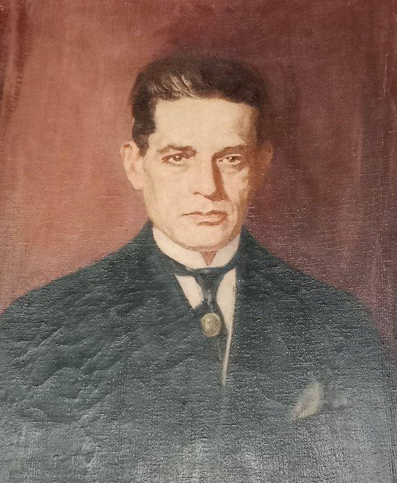 Silvio Galimberti (1878-?) - Ritratto maschile, Antiek en Kunst, Kunst | Schilderijen | Klassiek