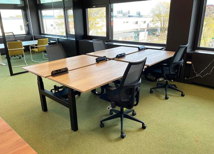 Duo Zit Sta Bureau - Gratis levering en montage!, Huis en Inrichting, Bureaus, Stabureau, Nieuw, Elektrisch, In hoogte verstelbaar