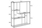 industrieele wandplank SLIM LINE 91cm zwarte essen vijf, Huis en Inrichting, Ophalen of Verzenden, Nieuw