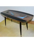 Salontafel - H 48 cm - Messing, Hout, Glas, Metaal - 50s, Nieuw