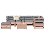vidaXL 8-delige Loungeset met kussens massief douglashout, Verzenden, Nieuw, Loungeset
