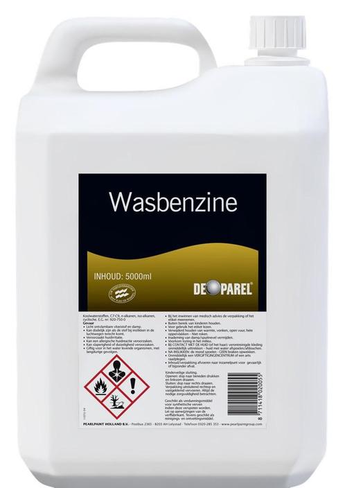 De Parel Wasbenzine 5L, Doe-het-zelf en Verbouw, Overige Doe-het-zelf en Verbouw, Nieuw, Verzenden