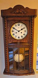 Wandklok - F.M.S. - Hout, Messing, Glas - 1930-1940, Antiek en Kunst, Antiek | Klokken