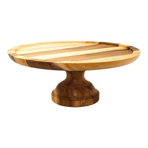 Taartplateau Hout Draaibaar Ø33x13cm, Hobby en Vrije tijd, Taarten en Cupcakes maken, Nieuw, Verzenden