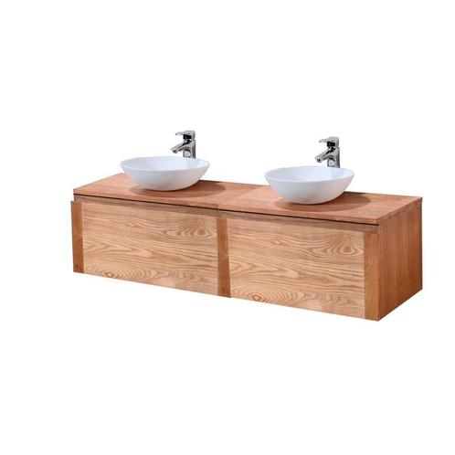 Sani Royal Badkamermeubel Verona Wood Eiken 160 cm, Huis en Inrichting, Badkamer | Badkamermeubels