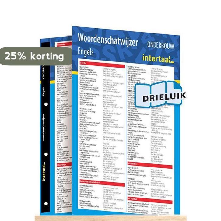 Woordenschatwijzer Engels onderbouw uitklapkaart de Vries, Boeken, Schoolboeken, Gelezen, Verzenden