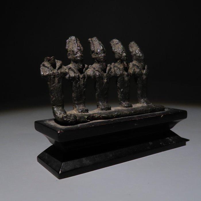 Oud-Egyptisch Brons Osiris-goden. Late Periode, 664 - 332, Verzamelen, Mineralen en Fossielen