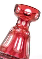 Meyrs Neffe Art Deco Ruby Red Faceted Glass Vase 1910 -