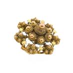 Vintage gouden Zeeuwse knoop broche (Alle Gouden sieraden), Ophalen of Verzenden, Gebruikt, Overige kleuren, Goud