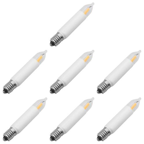 Reserve Kerstlampjes E10 LED Filament Kaars - 7 stuks -, Diversen, Kerst, Nieuw, Verzenden
