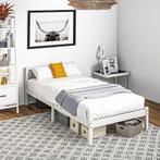 TRUUSK Bedframe Houten Bed 208 X 96 Cm Met Lattenbodem & Hoo, Huis en Inrichting, Slaapkamer | Bedden, Verzenden, Nieuw
