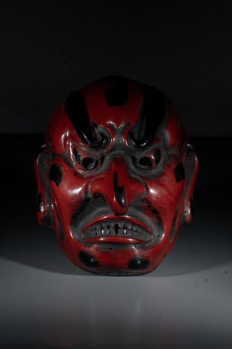 Mask - Hout, Een houten tonemasker van een man (Zonder, Antiek en Kunst, Antiek | Overige Antiek