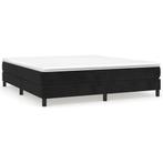 Bedframe 160x200 Zwart Fluweel - Retourdeal - 35% Korting, Huis en Inrichting, Slaapkamer | Bedden, Zwart, Ophalen of Verzenden