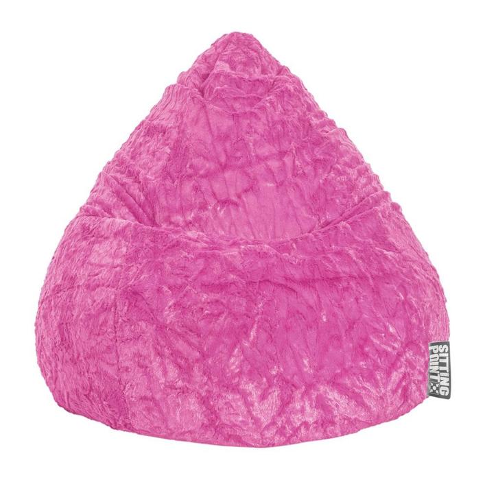 BeanBag Fluffy XL - Roze, Huis en Inrichting, Zitzakken, Verzenden