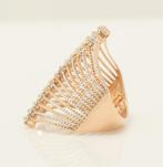 Statement ring - 14 karaat Roségoud - 0.60ct. tw. Diamant