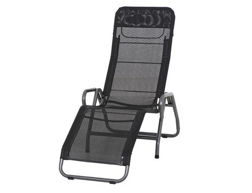 Siena Garden Bito ligstoel 139x72x118 cm staal/Antraciet -, Tuin en Terras, Tuinstoelen, Ophalen of Verzenden