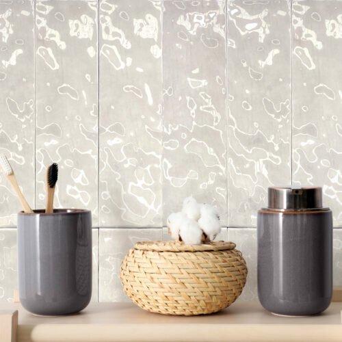 Wandtegel Ragno Lume Reef Handvorm Wit Glans 6,5x23, Doe-het-zelf en Verbouw, Tegels, Minder dan 20 cm, 20 tot 40 cm, 10 m² of meer