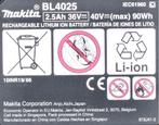 Makita BL4025 Accu XGT 40V Max 2.5Ah - 191B36-3, Verzenden, Nieuw