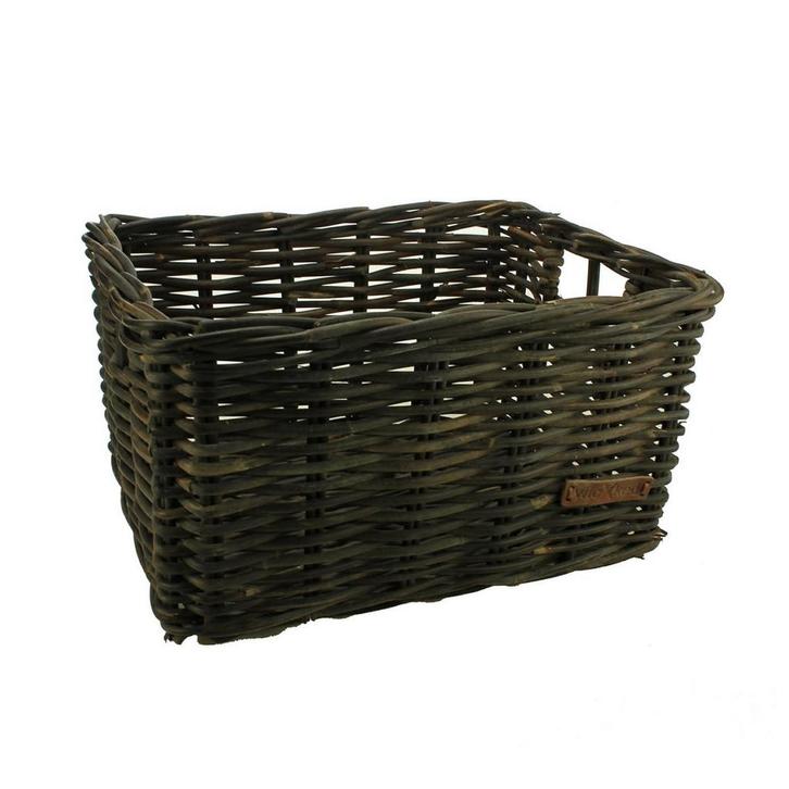 Wicked Rieten Fietsmand Zwart Maat Large, Fietsen en Brommers, Fietsaccessoires | Fietsmanden, Nieuw, Verzenden