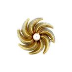 Gouden broche met parel 14 krt, Sieraden, Tassen en Uiterlijk, Broches, Ophalen of Verzenden, Nieuw