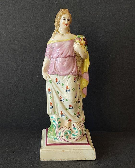 Staffordshire - Beeldje, Dea Cerere - 15.5 cm - Terracotta,, Antiek en Kunst, Antiek | Glas en Kristal