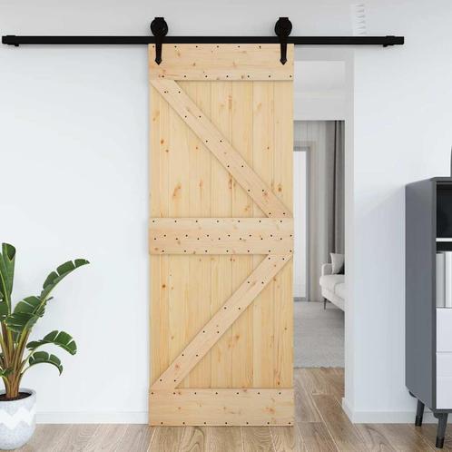 vidaXL Deur NARVIK 70x210 cm massief grenenhout, Doe-het-zelf en Verbouw, Deuren en Horren, Nieuw, Verzenden