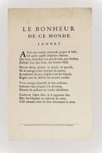 Christoffel Plantijn, Bonheur de ce Monde, Ophalen