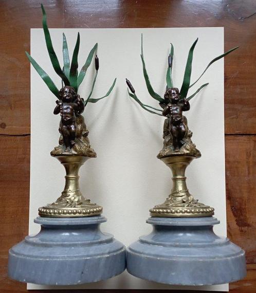 sculptuur - 258 mm - Brons, Marmer, Antiek en Kunst, Antiek | Keramiek en Aardewerk