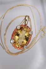 Ketting met hanger - 18 karaat Geel goud - 5.78ct. tw.