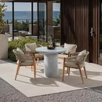 Ronde tuintafel Talmi, voor binnen & buiten, 86,5x75,5cm - b, Verzenden, Nieuw