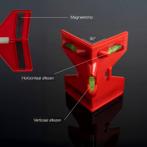 Hoekwaterpas rood, voor schuttingpalen en verticale constru, Ophalen of Verzenden, Nieuw