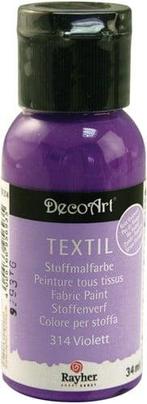 Textielverf Stoffenverf Violet 34 ml, Hobby en Vrije tijd, Knutselen, Ophalen of Verzenden, Nieuw