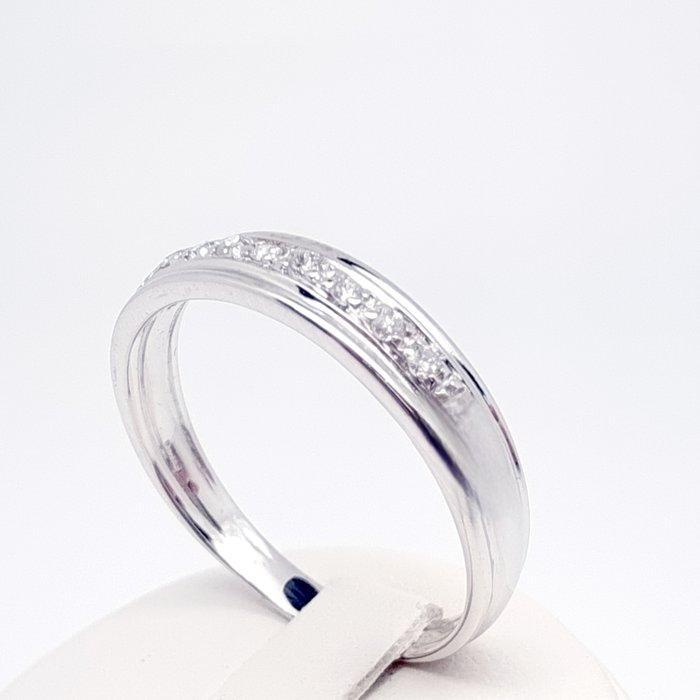 Ring - 18 karaat Witgoud Diamant (Natuurlijk), Sieraden, Tassen en Uiterlijk, Ringen