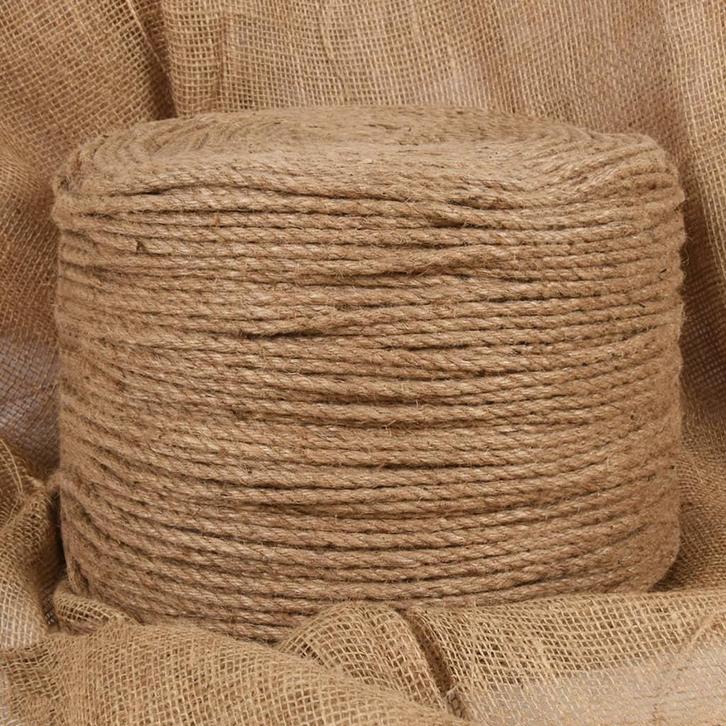 vidaXL Touw 500 m lang 4 mm dik jute, Doe-het-zelf en Verbouw, IJzerwaren en Bevestigingsmiddelen, Nieuw, Verzenden