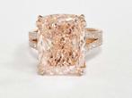 Cocktailring - 14 karaat Roségoud - 9.94ct. tw. Roze Diamant