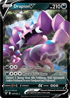 Drapion V 106/185 holo Vivid Voltage, Hobby en Vrije tijd, Verzamelkaartspellen | Pokémon, Losse kaart, Nieuw, Foil, Ophalen of Verzenden