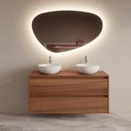 Badmeubelset BWS Riga Met Topplaat 120 cm Walnoot, Doe-het-zelf en Verbouw, Sanitair, Ophalen of Verzenden, Nieuw, Bad