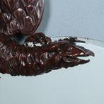 Fabelachtige spiegel Draak bij volle maan in de manier van, Antiek en Kunst, Ophalen of Verzenden