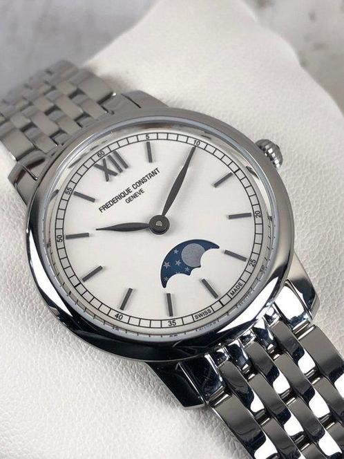 Frédérique Constant - Slimline Moonphase - Zonder, Sieraden, Tassen en Uiterlijk, Horloges | Heren