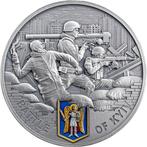 Ghana. 10 Cedis 2024 Battle of Kyiv 2 oz Antique finish