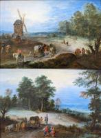 After Jan Brueghel the Elder (1568-1625) - Wooded landscapes, Antiek en Kunst